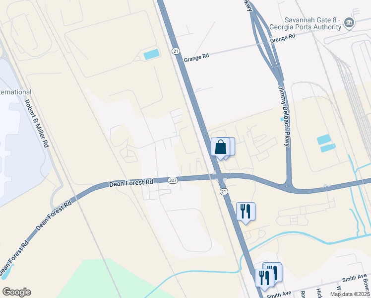 map of restaurants, bars, coffee shops, grocery stores, and more near 15 Aviation Court in Garden City