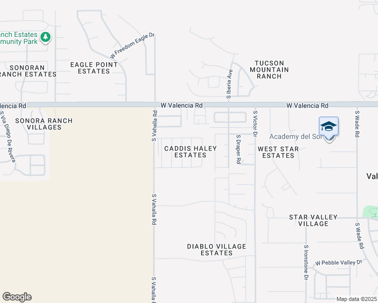map of restaurants, bars, coffee shops, grocery stores, and more near 6692 South Stone Fly Drive in Tucson