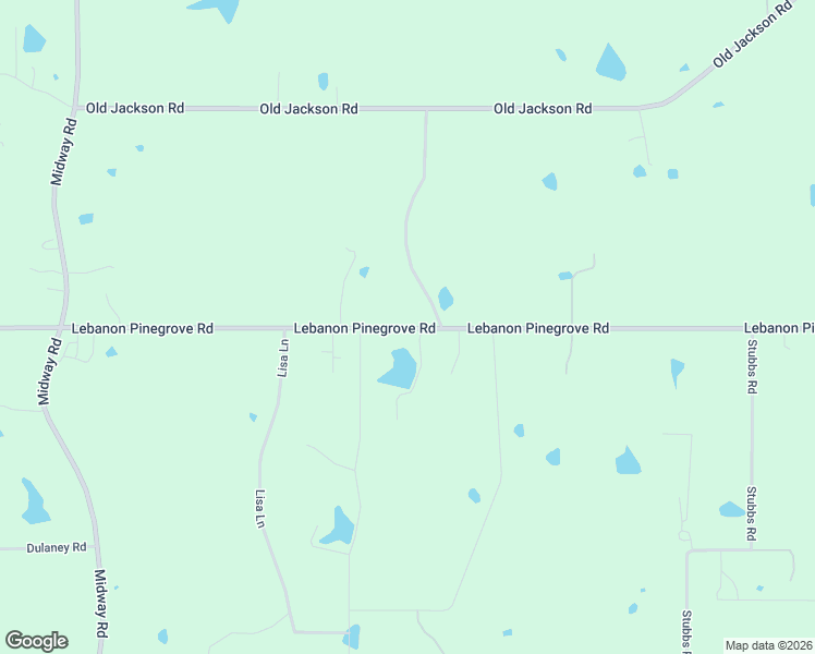 map of restaurants, bars, coffee shops, grocery stores, and more near 11625 Lebanon Pinegrove Road in Terry