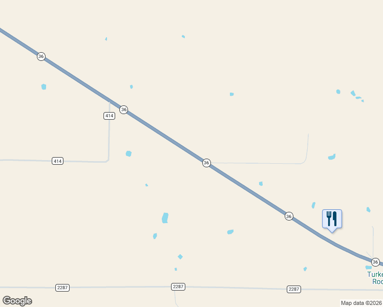 map of restaurants, bars, coffee shops, grocery stores, and more near Highway 36 in Cross Plains