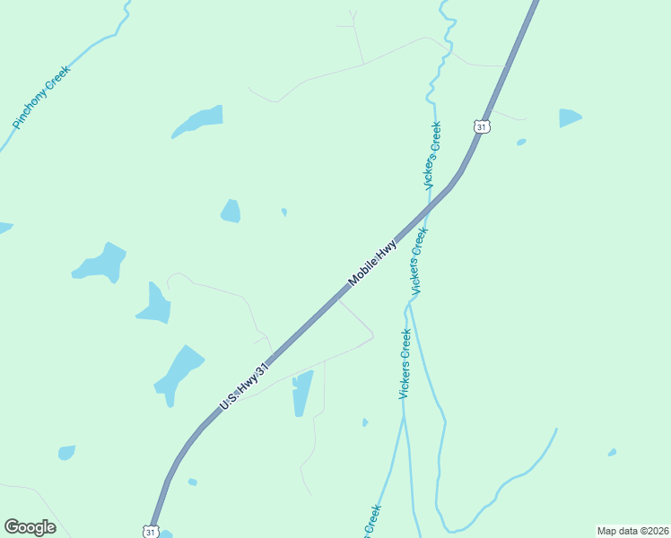 map of restaurants, bars, coffee shops, grocery stores, and more near 17301 U.S. 31 in Hope Hull