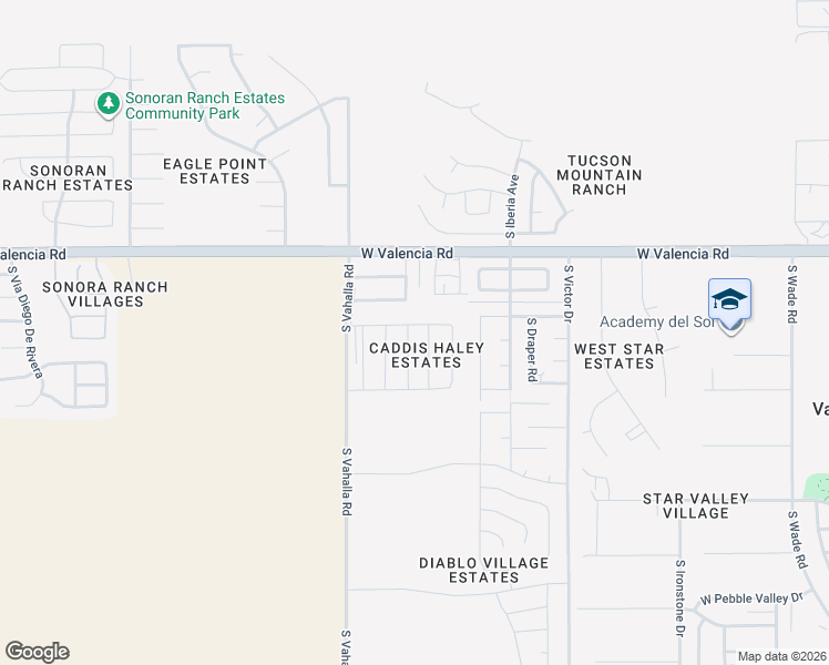 map of restaurants, bars, coffee shops, grocery stores, and more near 6647 South May Fly Drive in Tucson