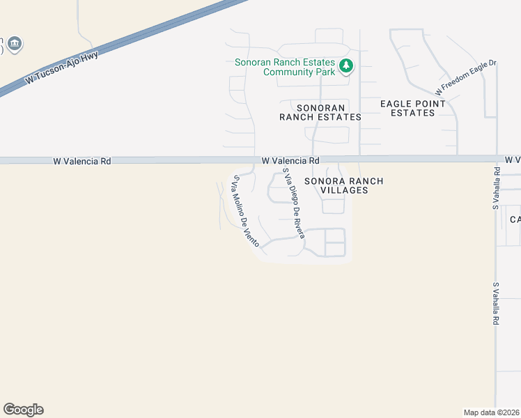 map of restaurants, bars, coffee shops, grocery stores, and more near 6685 South Via Molino De Viento in Tucson