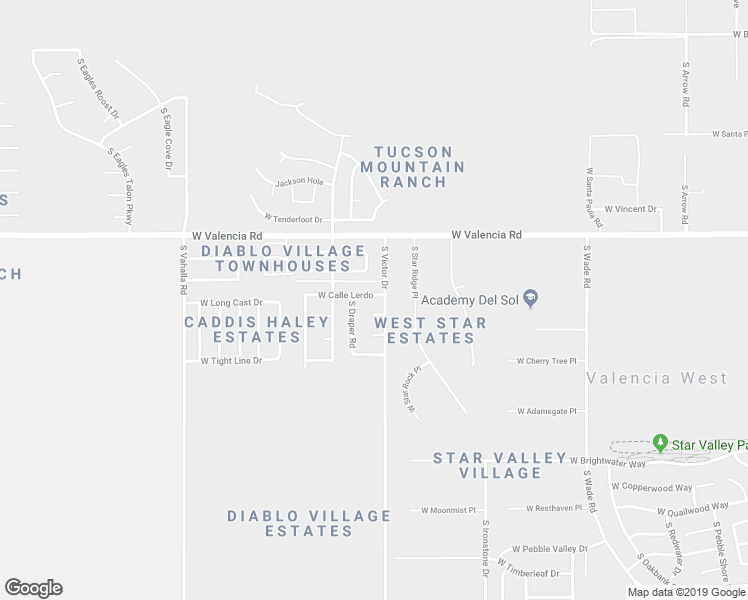 map of restaurants, bars, coffee shops, grocery stores, and more near 7400 West Calle Lerdo in Tucson