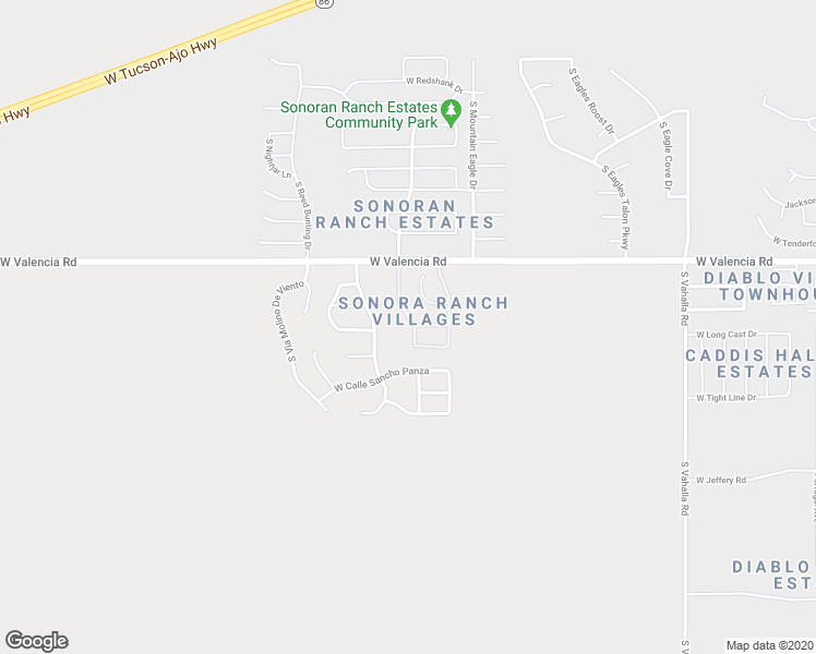 map of restaurants, bars, coffee shops, grocery stores, and more near 6616 South Giuliani Avenue in Tucson