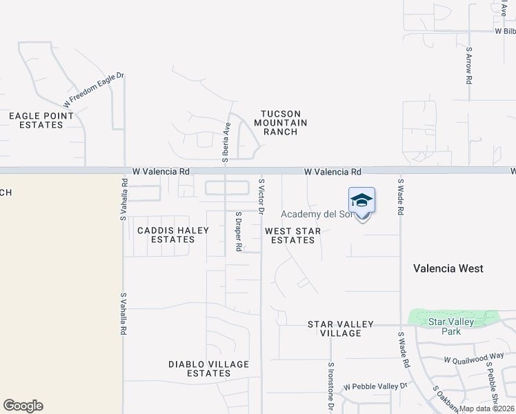 map of restaurants, bars, coffee shops, grocery stores, and more near 7400 West Calle Lerdo in Tucson