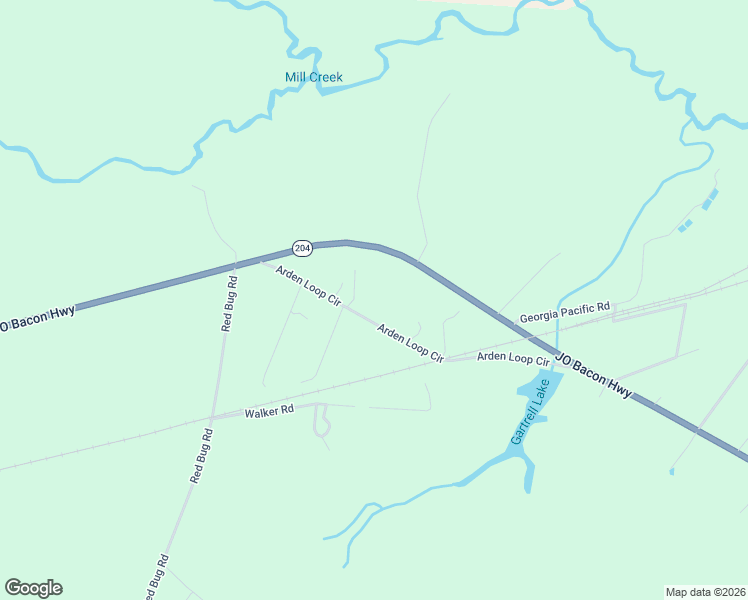 map of restaurants, bars, coffee shops, grocery stores, and more near 307 Arden Loop Circle in Ellabell