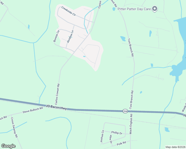 map of restaurants, bars, coffee shops, grocery stores, and more near 45 Farmers Circle in Ellabell