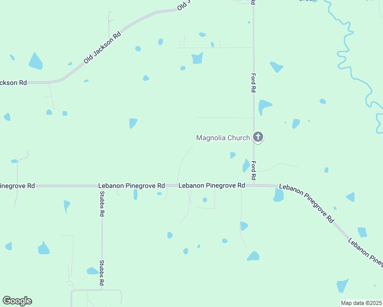 map of restaurants, bars, coffee shops, grocery stores, and more near 12864 Lebanon Pinegrove Road in Terry