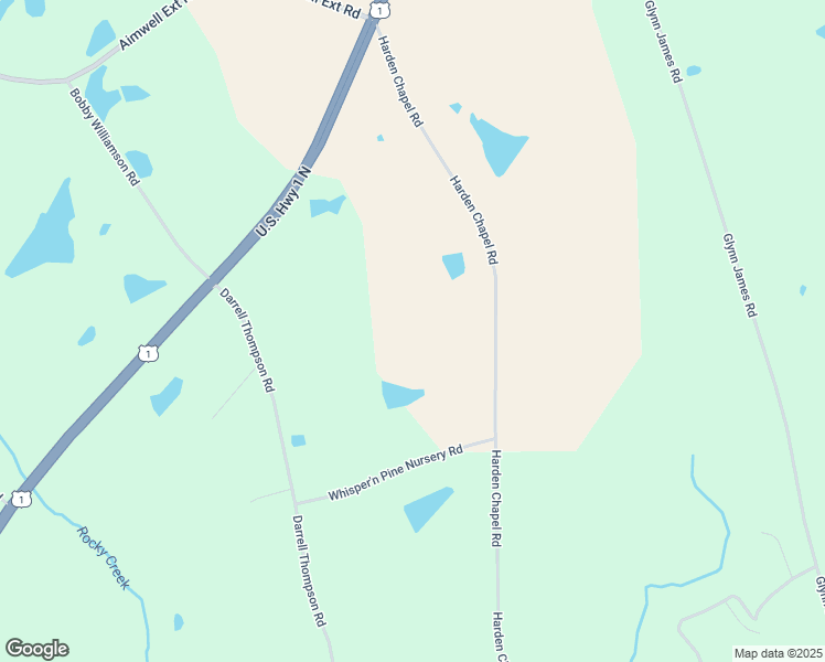 map of restaurants, bars, coffee shops, grocery stores, and more near 524 Harden Chapel Road in Lyons