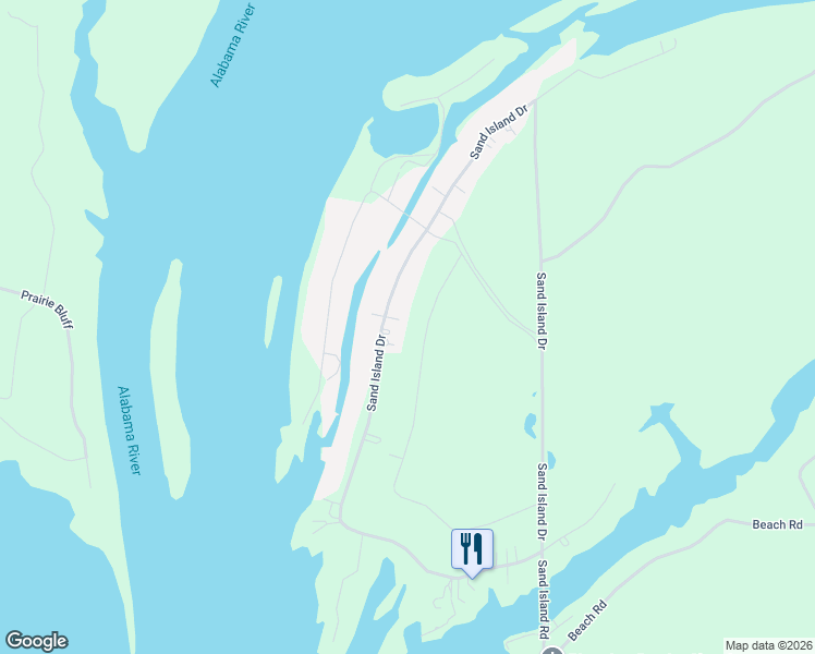 map of restaurants, bars, coffee shops, grocery stores, and more near 801 Sand Island Drive in Camden