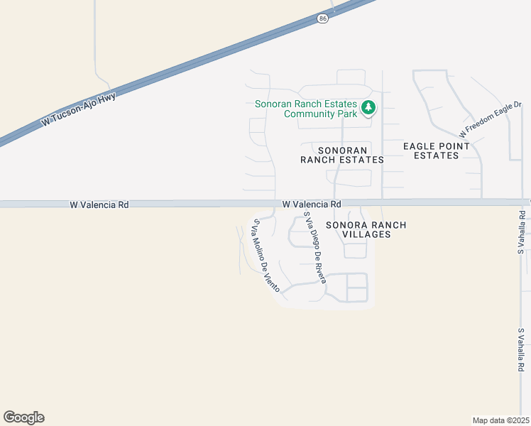 map of restaurants, bars, coffee shops, grocery stores, and more near 6530 South Via Molino De Viento in Tucson