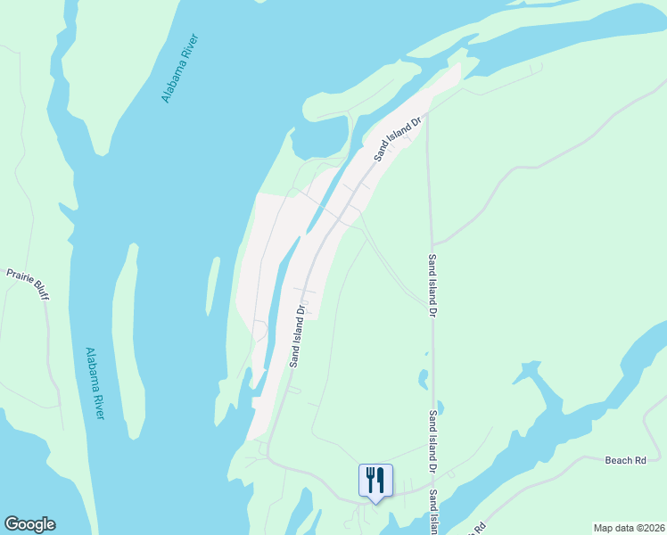 map of restaurants, bars, coffee shops, grocery stores, and more near 801 Sand Island Drive in Camden