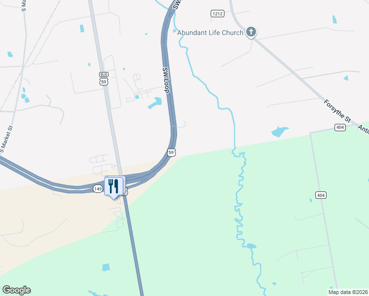 map of restaurants, bars, coffee shops, grocery stores, and more near 6341 US Highway 79 South in Beckville