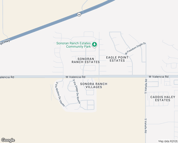 map of restaurants, bars, coffee shops, grocery stores, and more near 8296 West Melanitta Drive in Tucson