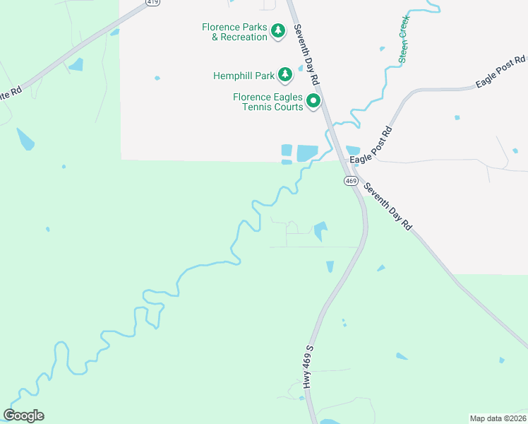 map of restaurants, bars, coffee shops, grocery stores, and more near 180 Townsend Drive in Florence