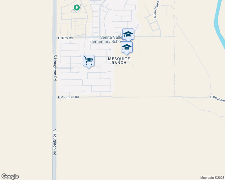 map of restaurants, bars, coffee shops, grocery stores, and more near 6453 South Woodland Hills Drive in Tucson