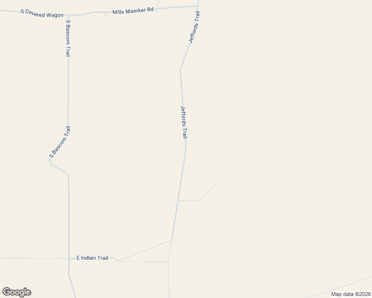 map of restaurants, bars, coffee shops, grocery stores, and more near Jeffords Trail in Cochise County