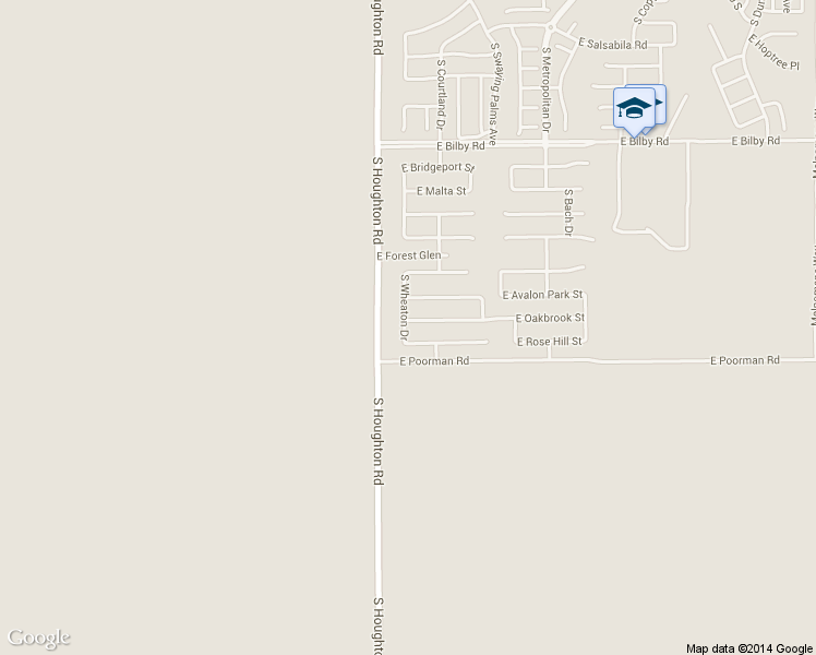 map of restaurants, bars, coffee shops, grocery stores, and more near 6454 South Wheaton Drive in Tucson