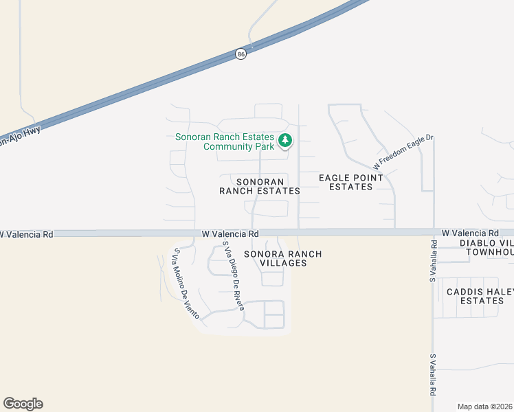 map of restaurants, bars, coffee shops, grocery stores, and more near 8296 West Melanitta Drive in Tucson
