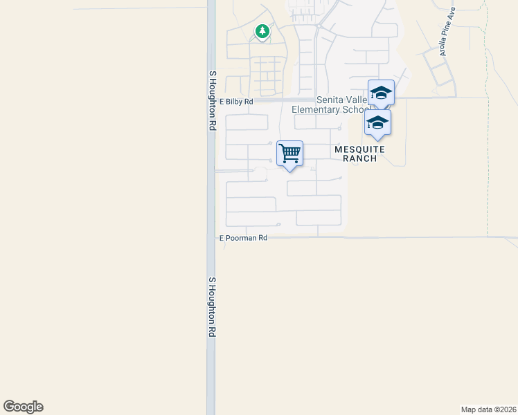 map of restaurants, bars, coffee shops, grocery stores, and more near 10437 East Oakbrook Street in Tucson