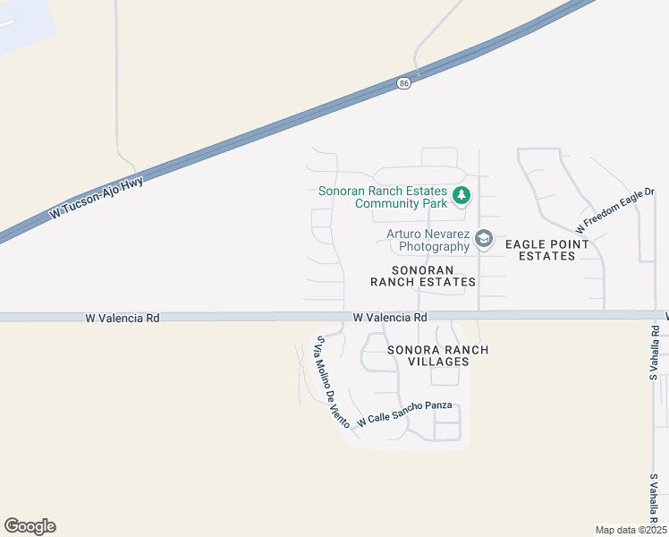 map of restaurants, bars, coffee shops, grocery stores, and more near 8527 West Pelican Place in Tucson