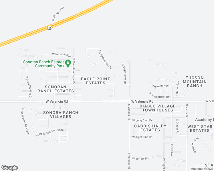 map of restaurants, bars, coffee shops, grocery stores, and more near 6342 South Eagles Talon Parkway in Tucson