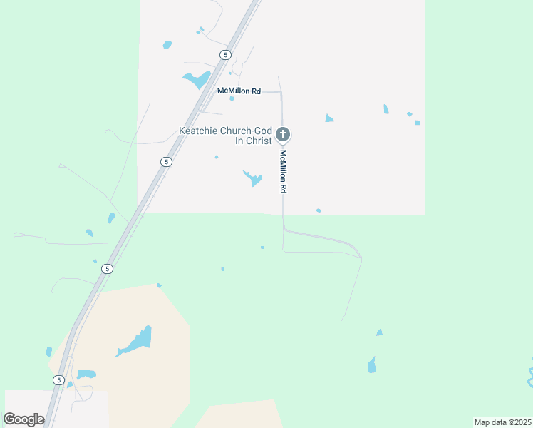map of restaurants, bars, coffee shops, grocery stores, and more near 444 McMillon Road in Keachi