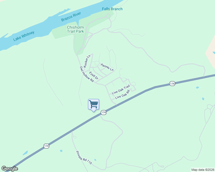 map of restaurants, bars, coffee shops, grocery stores, and more near 146 Owl Hollow Road in Blum
