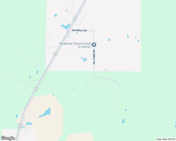 map of restaurants, bars, coffee shops, grocery stores, and more near 444 McMillon Road in Keachi