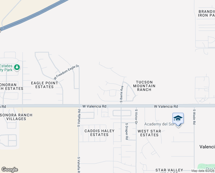 map of restaurants, bars, coffee shops, grocery stores, and more near 6355 South Ranchers Court in Tucson