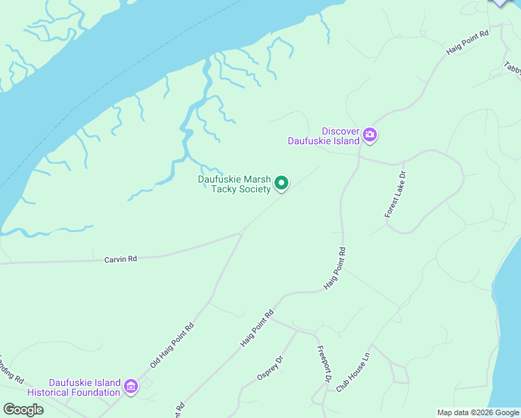 map of restaurants, bars, coffee shops, grocery stores, and more near 259 Old Haig Point Rd in Beaufort