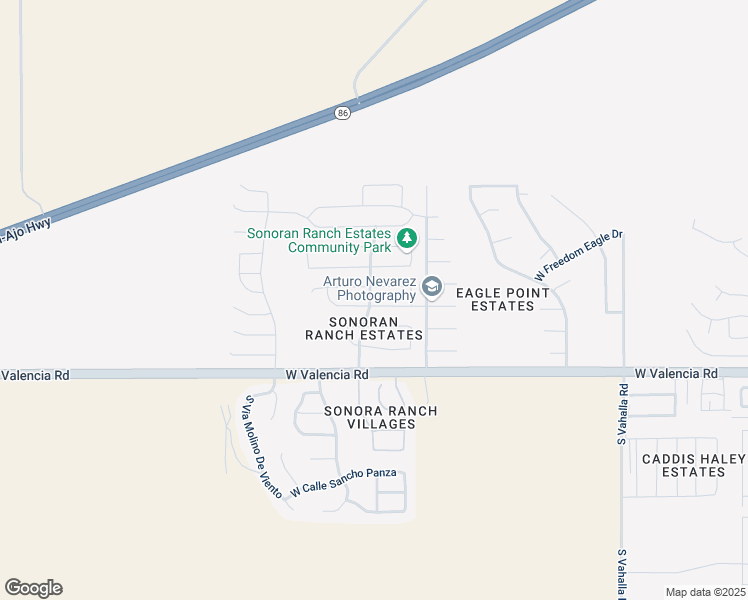 map of restaurants, bars, coffee shops, grocery stores, and more near 8308 West Kittiwake Lane in Tucson