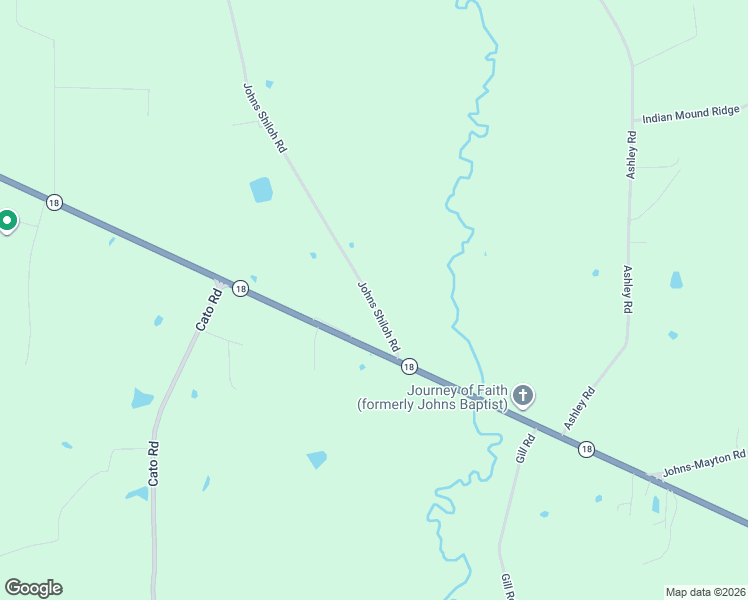 map of restaurants, bars, coffee shops, grocery stores, and more near 162 Johns Shiloh Road in Brandon