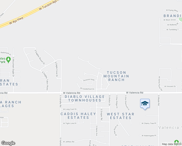 map of restaurants, bars, coffee shops, grocery stores, and more near 7532 West Ranchers Drive in Tucson