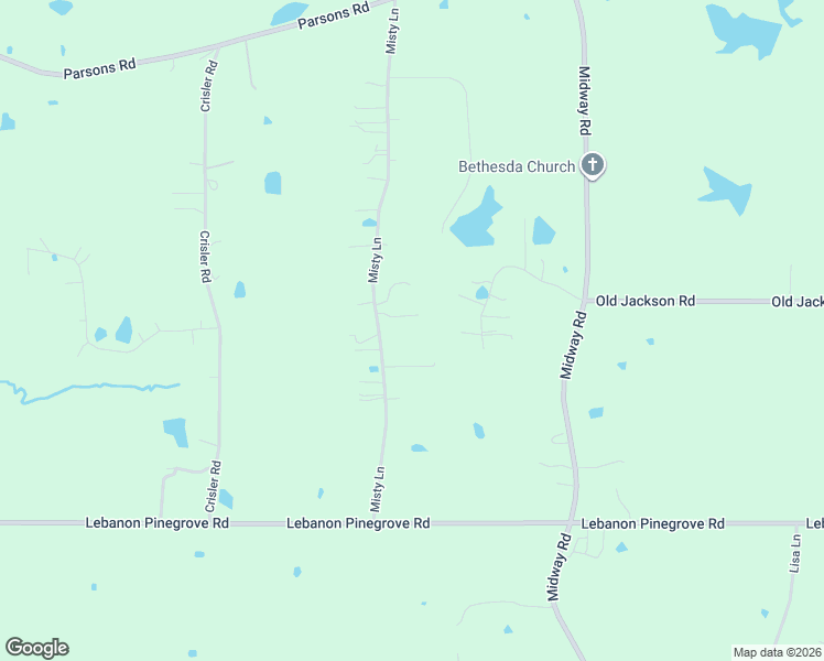 map of restaurants, bars, coffee shops, grocery stores, and more near 1428 Misty Lane in Terry
