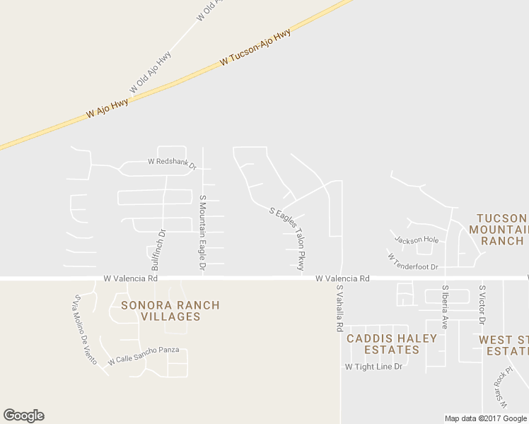 map of restaurants, bars, coffee shops, grocery stores, and more near 6300 South Eagles Talon Parkway in Tucson