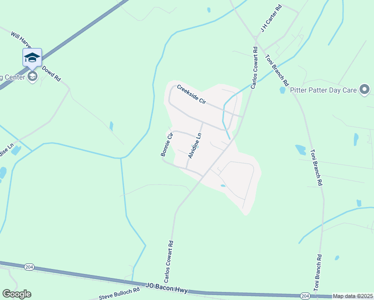 map of restaurants, bars, coffee shops, grocery stores, and more near 20 Oscar Court in Ellabell