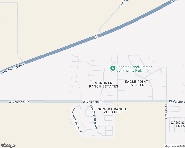 map of restaurants, bars, coffee shops, grocery stores, and more near 8414 West Shearwater Drive in Tucson