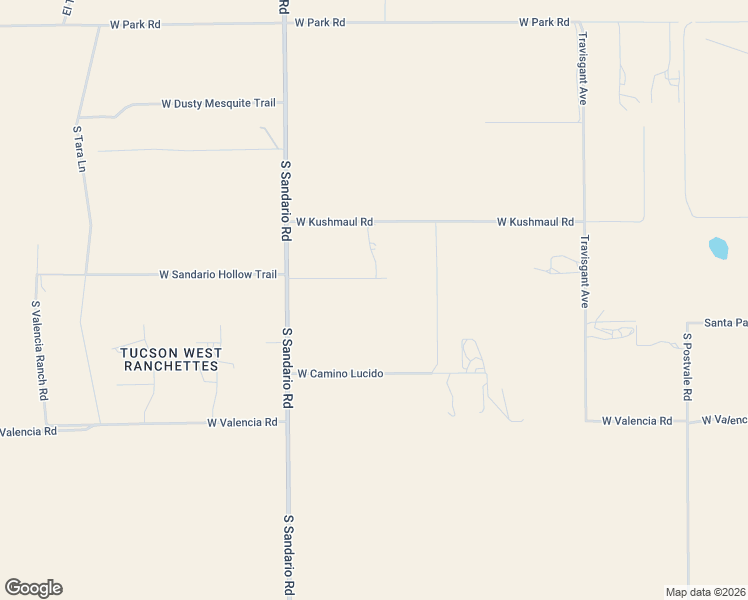 map of restaurants, bars, coffee shops, grocery stores, and more near 11655 West Sandario Hollow Trail in Tucson