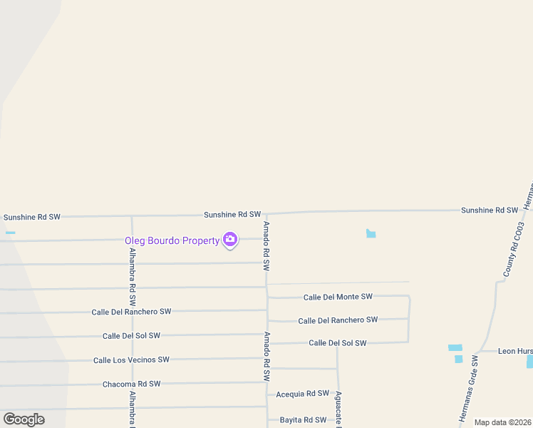 map of restaurants, bars, coffee shops, grocery stores, and more near County Road C035 in Luna County