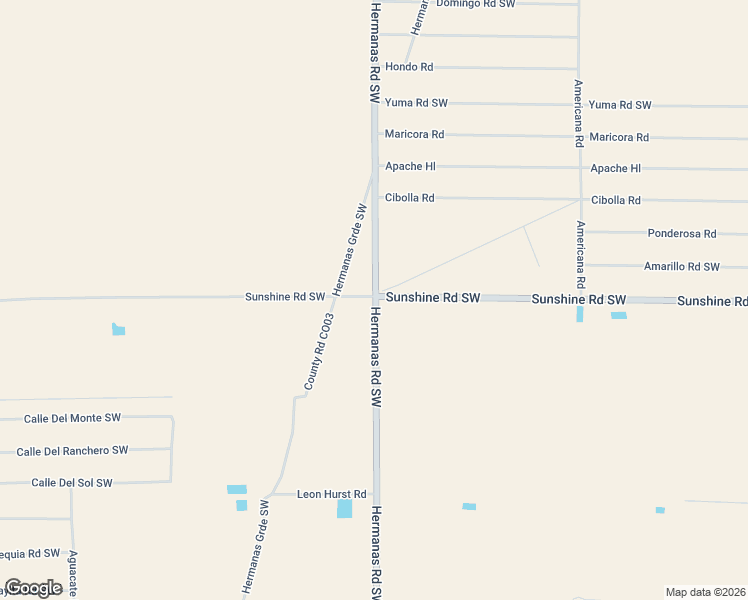 map of restaurants, bars, coffee shops, grocery stores, and more near 4970 Sunshine Road Southwest in Deming