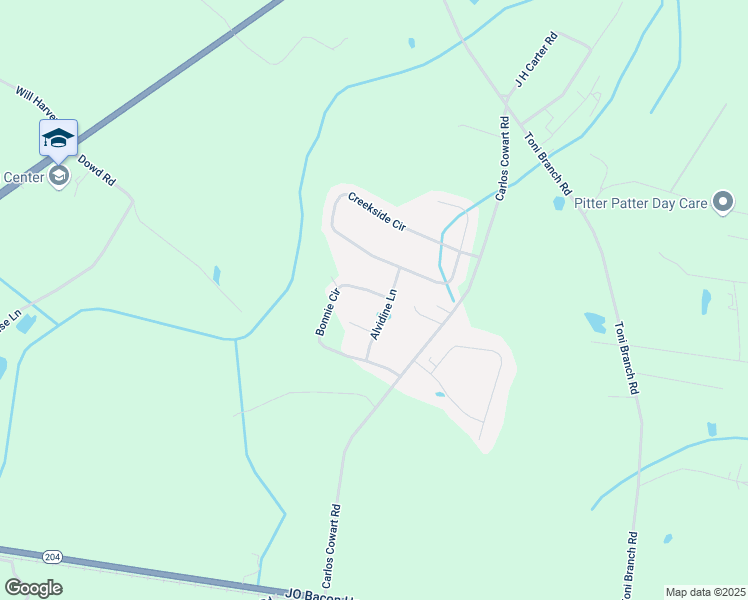 map of restaurants, bars, coffee shops, grocery stores, and more near 20 Oscar Court in Ellabell