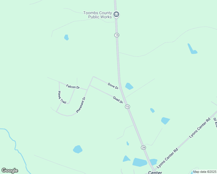 map of restaurants, bars, coffee shops, grocery stores, and more near 211 Dove Drive in Vidalia