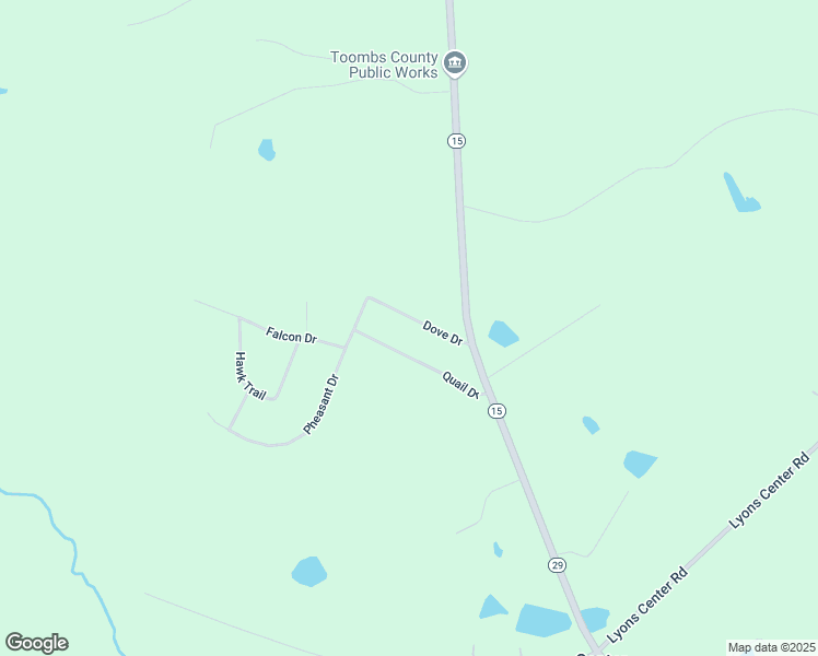 map of restaurants, bars, coffee shops, grocery stores, and more near 211 Dove Drive in Vidalia