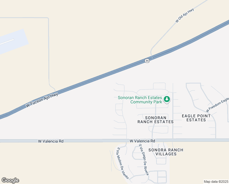 map of restaurants, bars, coffee shops, grocery stores, and more near 8589 West Reed Bunting Court in Tucson