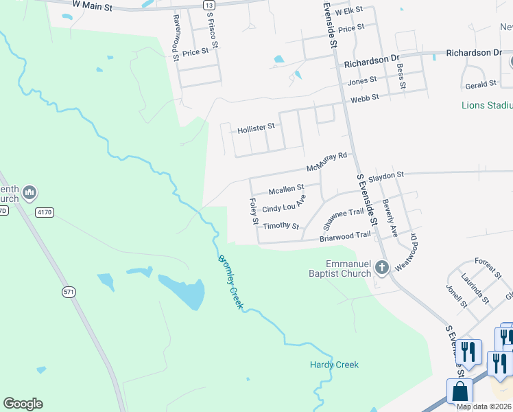 map of restaurants, bars, coffee shops, grocery stores, and more near 1616 Cindy Lou Avenue in Henderson