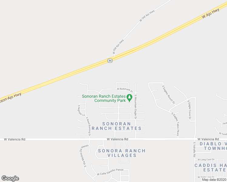 map of restaurants, bars, coffee shops, grocery stores, and more near 8377 West Redshank Drive in Tucson