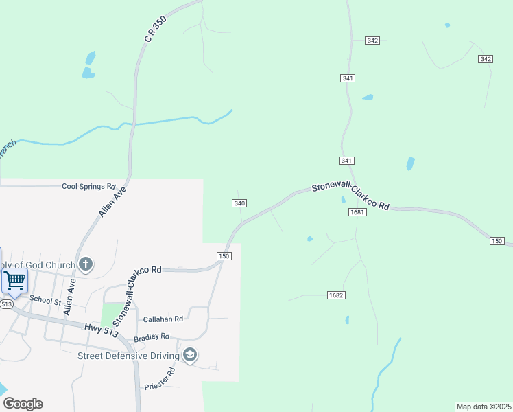 map of restaurants, bars, coffee shops, grocery stores, and more near in Stonewall