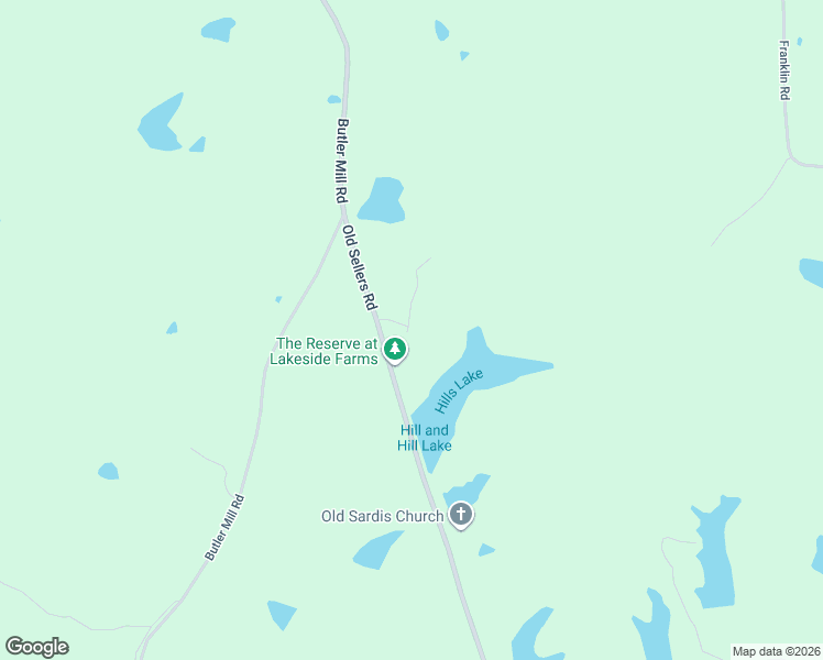 map of restaurants, bars, coffee shops, grocery stores, and more near 249 Old Sellers Road in Ramer